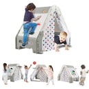 Triangle Climber with Play Tent and Drawing Board – Grey & White