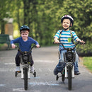 Kids Bike with Basket, Handbrake and Coaster Brake – 14 inches / White