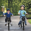 Kids Bike with Basket, Handbrake and Coaster Brake – 16 inches / White