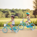Kids First Bike with Basket and Training Wheels – TS10086BL-14