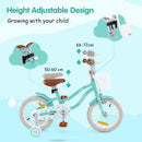 Kids First Bike with Basket and Training Wheels – TS10086LS-14