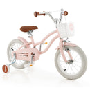 Kids First Bike with Basket and Training Wheels – TS10086PI-14