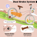 Kids First Bike with Basket and Training Wheels – TS10086PI-16