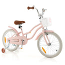 Kids First Bike with Basket and Training Wheels – TS10086PI-18