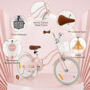 Kids First Bike with Basket and Training Wheels – TS10086PI-18