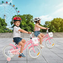 Kids First Bike with Basket and Training Wheels – TS10086RE-14