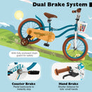 Kids First Bike with Basket and Training Wheels – TS10086TU-16