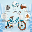 Kids First Bike with Basket and Training Wheels – TS10086TU-16