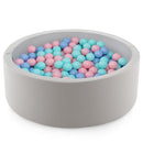 90cm Round Foam Ball Pit with 200 Balls – Pink – Pink