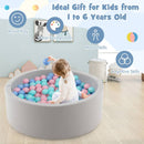 90cm Round Foam Ball Pit with 200 Balls – Pink – Pink