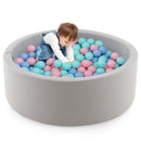 90cm Round Foam Ball Pit with 200 Balls – Pink – Pink