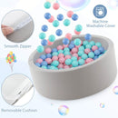 90cm Round Foam Ball Pit with 200 Balls – Pink – Pink