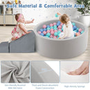 90cm Round Foam Ball Pit with 200 Balls – Pink – Pink