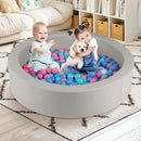 105cm Round Foam Ball Pit with 200 Balls – Grey