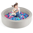 105cm Round Foam Ball Pit with 200 Balls – Grey