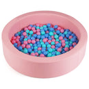 105cm Round Foam Ball Pit with 200 Balls – Pink