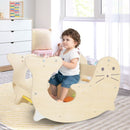 Sea Lion Wooden Climbing Arch and Rocker – Natural