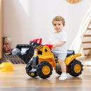 Ride-On Bulldozer with Sounds and Toy Stones – Yellow
