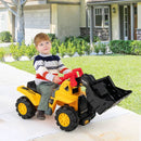 Ride-On Bulldozer with Sounds and Toy Stones – Yellow