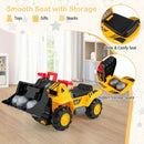 Ride-On Bulldozer with Sounds and Toy Stones – Yellow