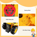 Ride-On Bulldozer with Sounds and Toy Stones – Yellow