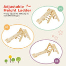 Wooden Triangle Climber, Arch and Reversible Ramp Set – Natural
