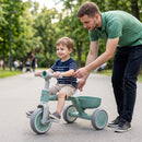 Convertible Kids Tricycle with Removable Pedals – Green
