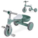 Convertible Kids Tricycle with Removable Pedals – Green