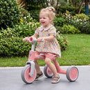 Convertible Kids Tricycle with Removable Pedals – Pink