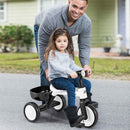 Convertible Kids Tricycle with Removable Pedals – White