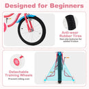 Pink Kids Bike with Doll Seat and Training Wheels – Pink / 16 inches