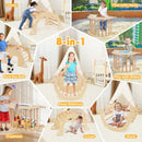 90cm Wooden Climbing Arch and Sensory Table – Natural