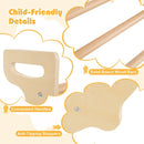 90cm Wooden Climbing Arch and Sensory Table – Natural