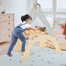 80cm Wooden Climbing Arch and Sensory Table – Natural