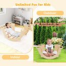 80cm Wooden Climbing Arch and Sensory Table – Natural