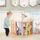 Wooden Climbing Arch with Cushion and Storage Bin – Colourful