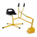 Kids Cross-Base Sand Digger with Swivel Seat – Yellow