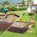 Kids Cross-Base Sand Digger with Swivel Seat – Yellow