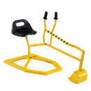 Kids Sand Digger with Swivel Seat and Metal Bucket – Yellow