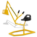 Kids Sand Digger with Swivel Seat and Metal Bucket – Yellow