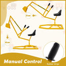 Kids Sand Digger with Swivel Seat and Metal Bucket – Yellow