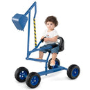 Kids Four-Wheel Sand Digger with Swivel Seat – Blue