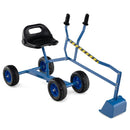 Kids Four-Wheel Sand Digger with Swivel Seat – Blue