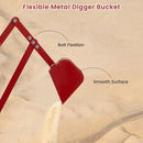 Kids Four-Wheel Sand Digger with Swivel Seat – Red