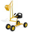 Kids Four-Wheel Sand Digger with Swivel Seat – Yellow