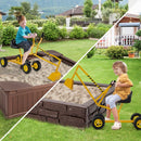 Kids Four-Wheel Sand Digger with Swivel Seat – Yellow
