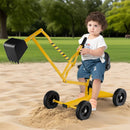 Kids Wheeled Sand Digger with Swivel Seat – Yellow