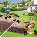 Kids Wheeled Sand Digger with Swivel Seat – Yellow