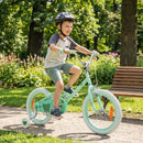 Kids Training Bike with Adjustable Handlebar and Seat – Green / 16 inches