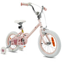 Kids Training Bike with Adjustable Handlebar and Seat – Pink / 14 inches